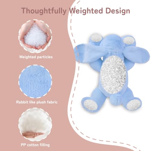 Image of Niuniu Daddy Weighted Stuffed Animals, 20 in 3.3 lbs, Rabbit Calming Plush | Heavy sensory lap pad, lying body pillow for sleeping, machine wash, huggable plushies, soothing gift for kids and adults