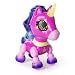 Zoomer 20101100 Zupps Tiny Stardust, Interactive Unicorn with Light-Up Horn Toy