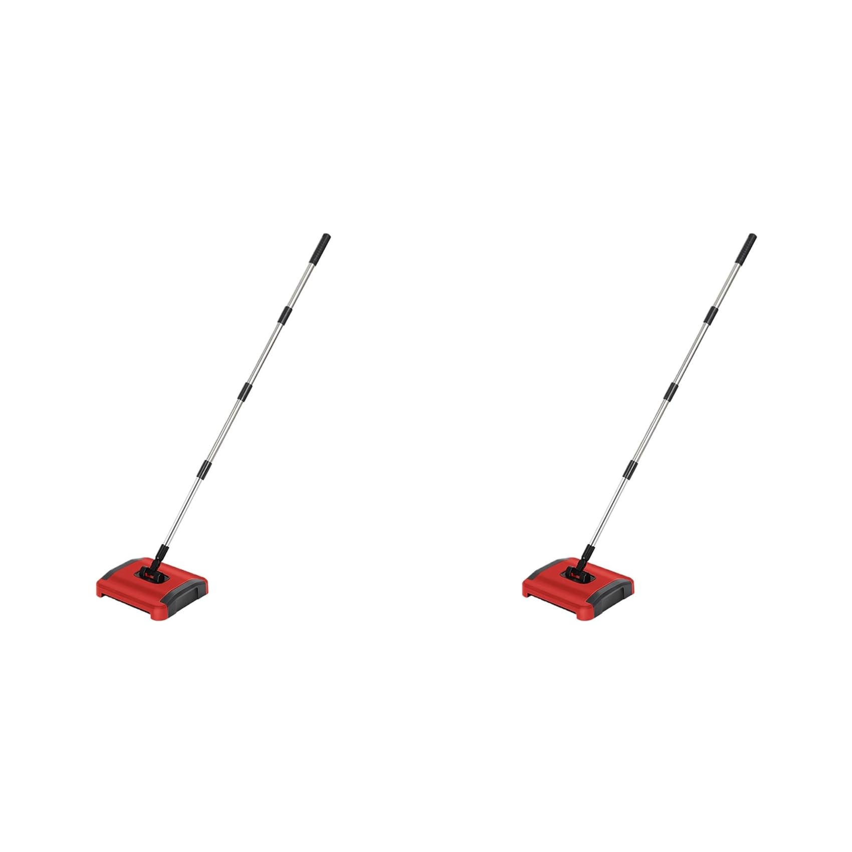 Hndhbfgrt 2X Carpet Sweeper Manual Carpet Sweeper Floor Sweeper Carpet Brush Detachable Carpet Cleaner for Pet Hair Dust Debris