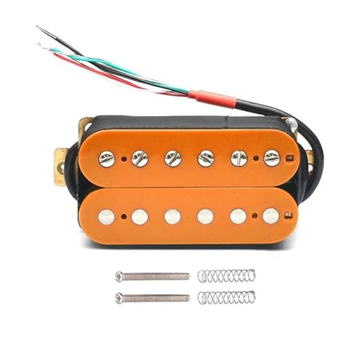 Kit micro guitare électrique orange avec bobine plastique et vis réglable