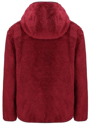 Image of Boys Girls Soft Fleece Sherpa Full-zip Jacket