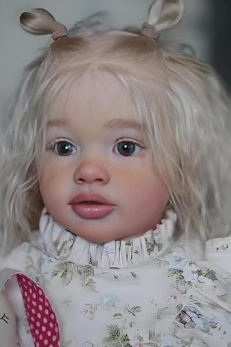 RXDOLL Reborn-Puppen Kleinkind Mädchen 26 Zoll Realistische Reborn-Babypuppen Lebensechte Neugeborenen-Babypuppe Weicher Stoffkörper Mit Gewicht Geburtstagsgeschenkset für Kinder ab 3 Jahren – Bild 5