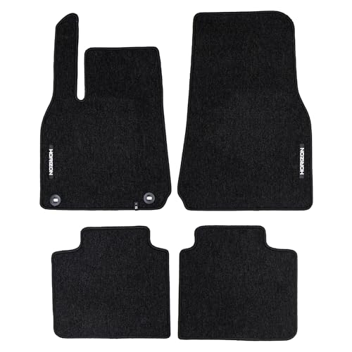 FROGUM Horizon Tapis Auto Velour Moquette pour Tesla Model Y Depuis 2020| Inodores | avec Fixations | Pratiques et élégants