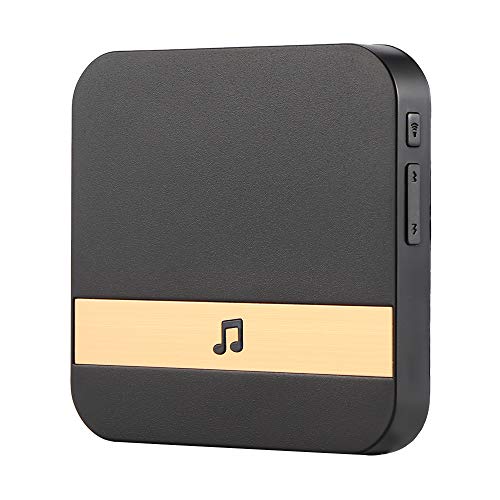 A0ZBZ Casa Receptor de timbre Wifi, Remoto electronico Receptor de timbre, Volumen de 4 niveles, 52 melodías para elegir, Rango de 200 metros