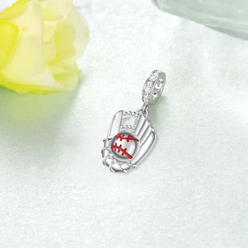 Baseball/Pcikleball/Basketball Charms S925 Sterling Silver Sports Charms Sports Gifts Sports Jewelry Gifts for Women3