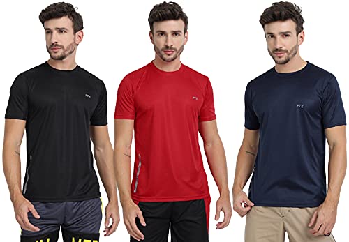 Image of FTX Men's Dri-Fit Round Neck T-Shirt Combo - Pack of 3 (723)