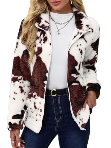 For G and PL Women Winter Fleece Zip Up Sherpa...