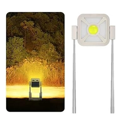 BLURISM LED Rechargeable Work Light, LED Spot Light with USB Port, Portable Floodlight with 4 Modes, Security Lights Waterproof for Fishing, Hiking, Repairing, Emergency
