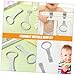 CORHAD 4pcs Pull up Rings for Crib Sling Fitness Ring Toy Strap Safety Boy Girl Pull up Bar Play Gym Accessories