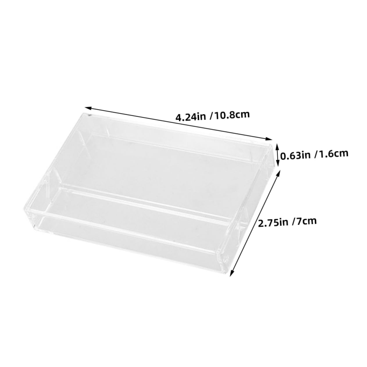OUNONA 4Pcs Clear Plastic Cassette Tape Storage Box Set Retro Music Tape Organizer Holder for Home Office Multifunctional Display Rack for Audio Collection