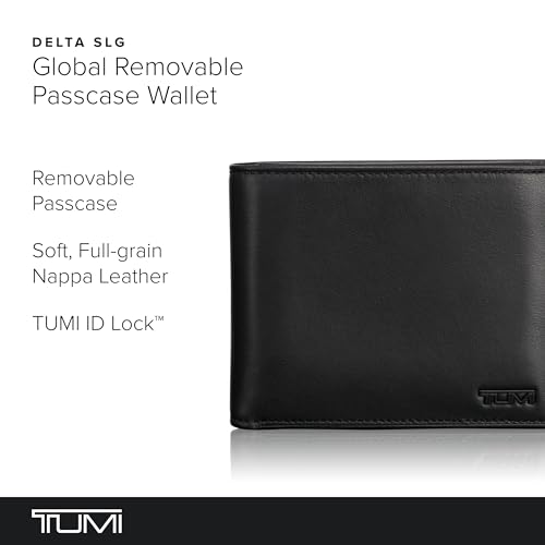 TUMI - Delta Global Removable Passcase Wallet - Leather Wallet - RFID Blocking - ID Window & Card Slots - 4" x 5" x 1" - Black2