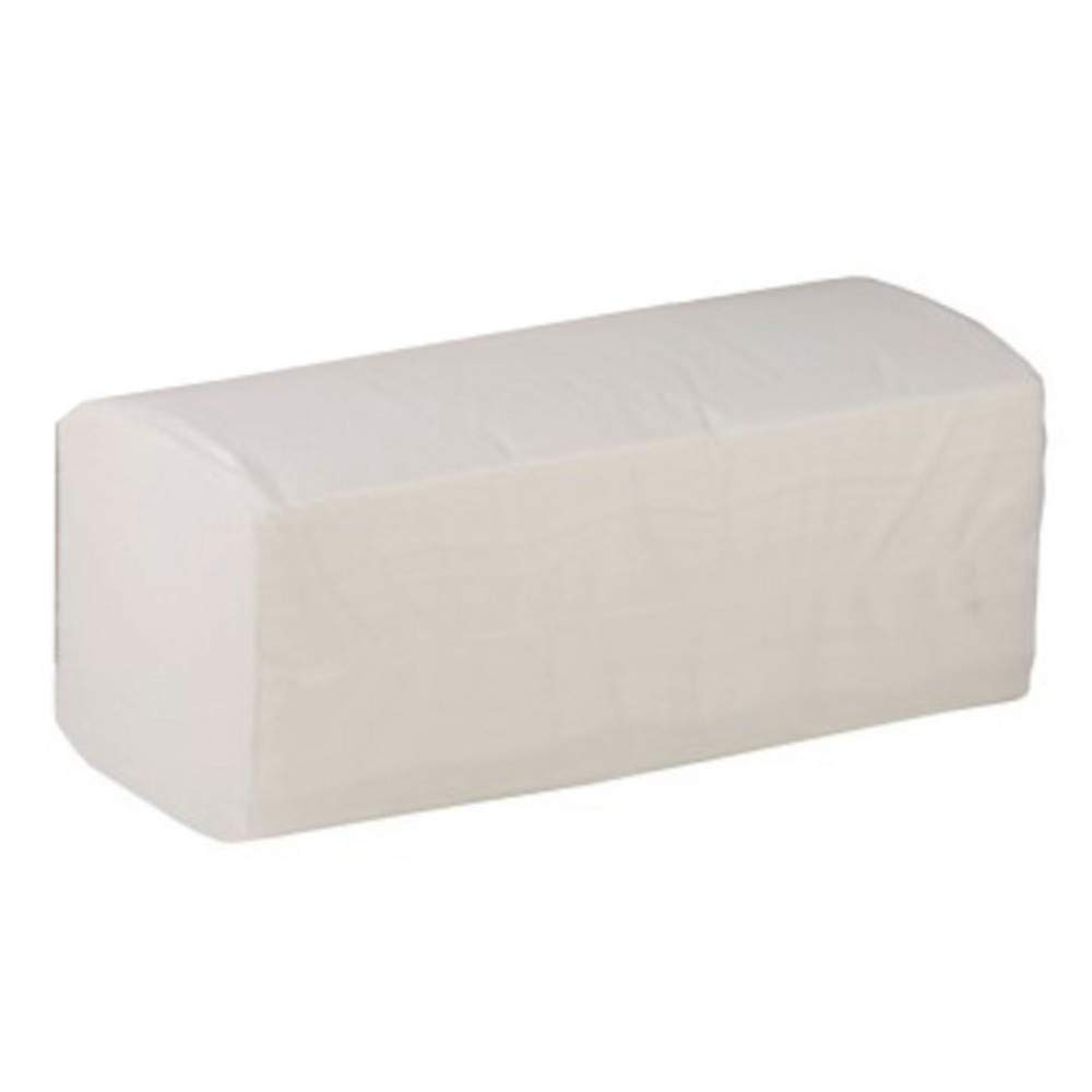 Funny AG-058 Asciugamani Piegati a Z, 2 Veli, 4000 Fogli, Bianco, 25 X 23 cm