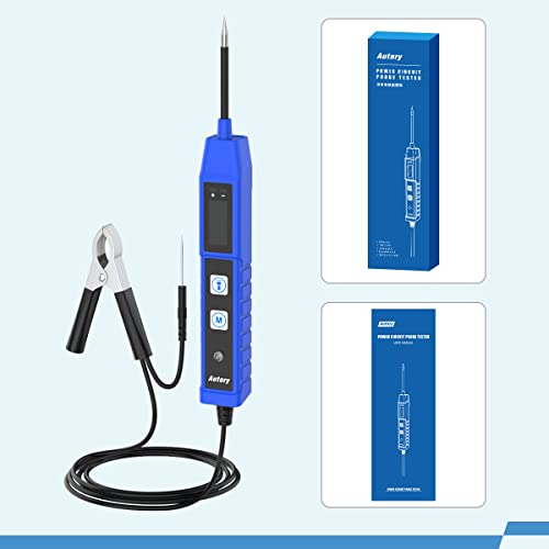 Autory Automotive Power Circuit Probe Tester, 9V-30V Dc Power Short Circuit Probe Car Electrical System Test Tool With 3.6Ft Wire, 2 Sensitive Probes Overload Protection For Cars Motorcycles Trucks #TOP4