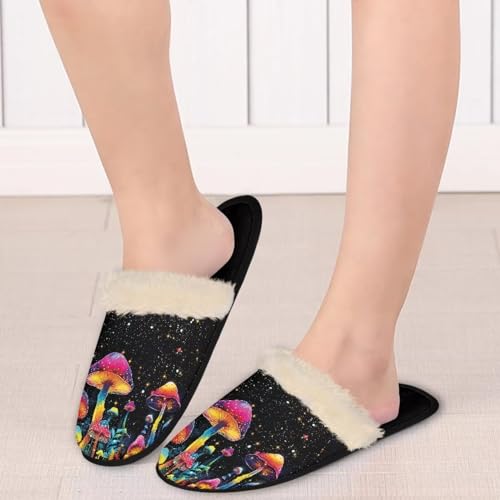 Cotton Women’s Comfortable Indoor Slippers Size XS-XL Men's Memory Foam Slipper Fuzzy Slippers for Home4