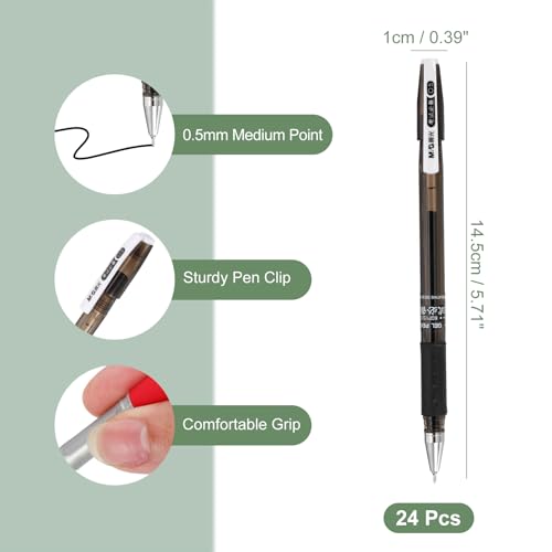 Bolígrafo de gel M&G punta media 0.5 mm pack 24 miniatura 2