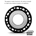 CYDZSW Aluminium Steering Wheel Hub Adapter Spacer 76MM 3 Inch for Personal or Racing Car Modification Steering Wheel Heightening Increase Height 7.6CM(Black)