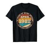 Photo Gallery nato nell aprile 1982 vintage limited edition 39° compleanno maglietta Photo Gallery nato nell aprile 1982 vintage limited edition 39° compleanno maglietta