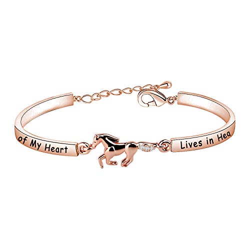 Zuo Bao Horse Memorial Jewelry Horse Lover Bracelet A Piece of My Heart Lives in Heaven Gift Loss of Horse Bracelet