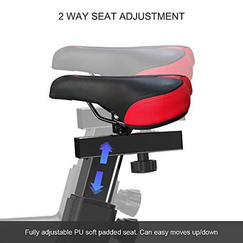 VIEWALL Adjustable Resistance Indoor Exercise Bike Stationary Cycling Bicycle Home Gym Health Workout Fitness Training with Comfortable Seat Cushion Heavy Flywheel Digital Monitor and iPad Mount - Home Fitness Guru VIEWALL Adjustable Resistance Indoor Exercise Bike Stationary Cycling Bicycle Home Gym Health Workout Fitness Training with Comfortable Seat Cushion Heavy Flywheel Digital Monitor and iPad Mount - Image 4