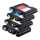 ricoh aficio sg 7100dn sublimation ink L'ensemble contient une cartouche noire (40 ml) et trois cartouches couleur (cyan, magenta, jaune ; 32 ml chacune) pour une impression en couleur.