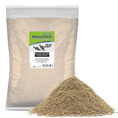 MagicFood Angelfutter Basismix Grundfutter Groundbait 8KG (Getreide Müsli Mix)