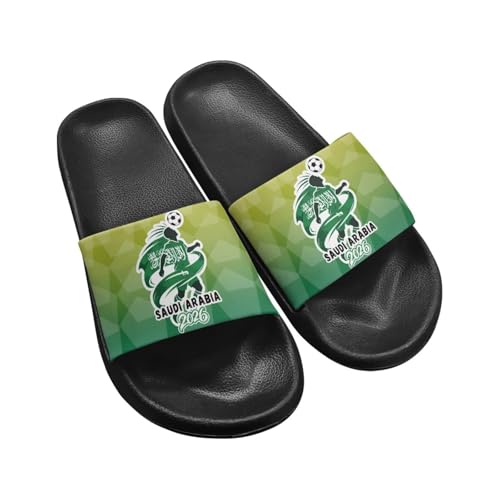 CREAMIC Saudi Arabia Football 2026 House Slippers for Mens...