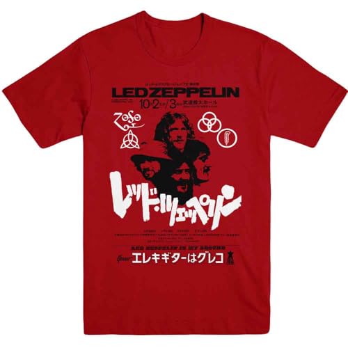 Image of Led Zeppelin is My Brother Official Tee T-Shirt Mens Unisex (Medium) Red