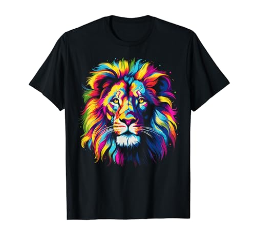 Rainbow Lion Shirt Men Women Boys Girls T-Shirt