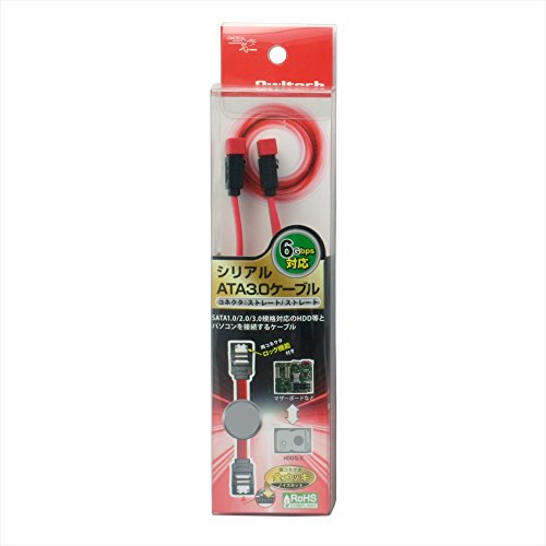 Cable Serial ATA Compatible 6Gbps Straight 100 cm Rojo miniatura 2