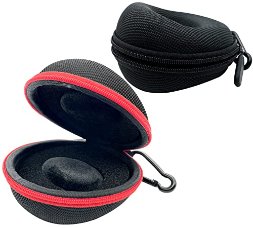 CKANDAY 2-teilige Uhr Reisekoffer, Einzelspeicherbox mit Aluminiumreißverschluss, gepolsterte runde tragbare Uhrengehäuse für Uhrenrolle Valentinstagsgeschenke Armbanduhren Smart Uhren bis zu 50mm Cover