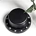 10pcs Stainless Steel Kitchen Timer with Magnetic Base Manual Mechanical Cooking Timer Countdown Cooking Tools(Black)