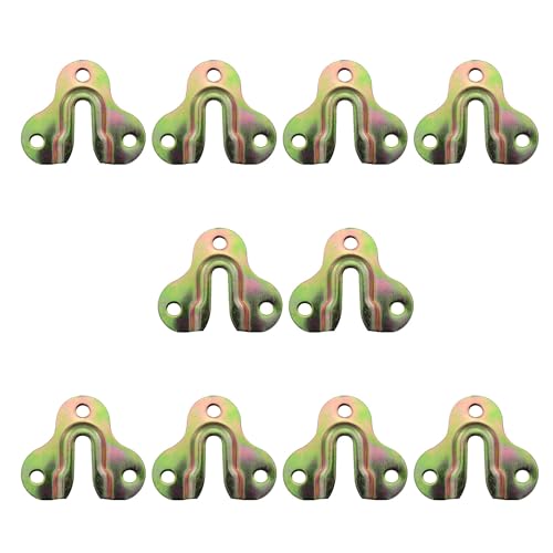 Image of TAODAN 10PCS Connector Hooks Heavy Type Keyhole Hat Hooks 2X 1.7 inches Wooden Wall Plate with Single Hole for Hanging Plaques Picture Frame Picture Frame Clothes Hanger Mug Hanger