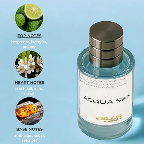 Image of Eau De Parfum for Man & Woman | Long Lasting Fresh Aquatic Fragrance | Premium Luxury Perfume | Everyday Use Scent | Ideal Gift for Him & Her - 30ml (Acqua Swim)