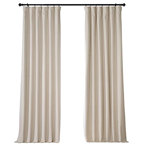 HPD Half Price Drapes Signature Plush Velvet Blackout Curtains for Bedroom (1 Panel)