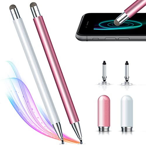 AURUZA Lot de 2 stylets pour tablette iPad iPhone Samsung Galaxy Cover