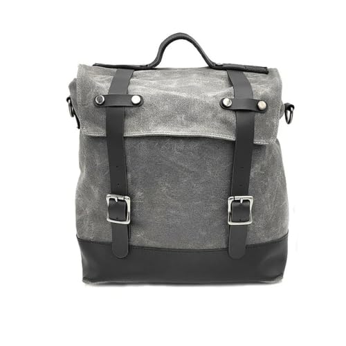 Sac pour Victory sac de selle moto rétro en finition grise haute résistance