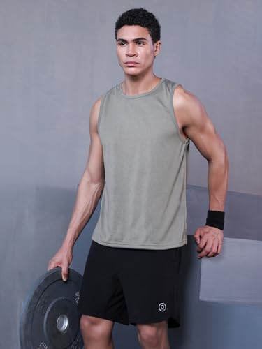 Image of CHKOKKO Sleeveless T Shirts Gym Vest for Men Workout Solid Premium Cotton Blend Tank Top for Man Running Vest Sando Gym Wear Lightweight Breathable Casual Summer Wear Boys