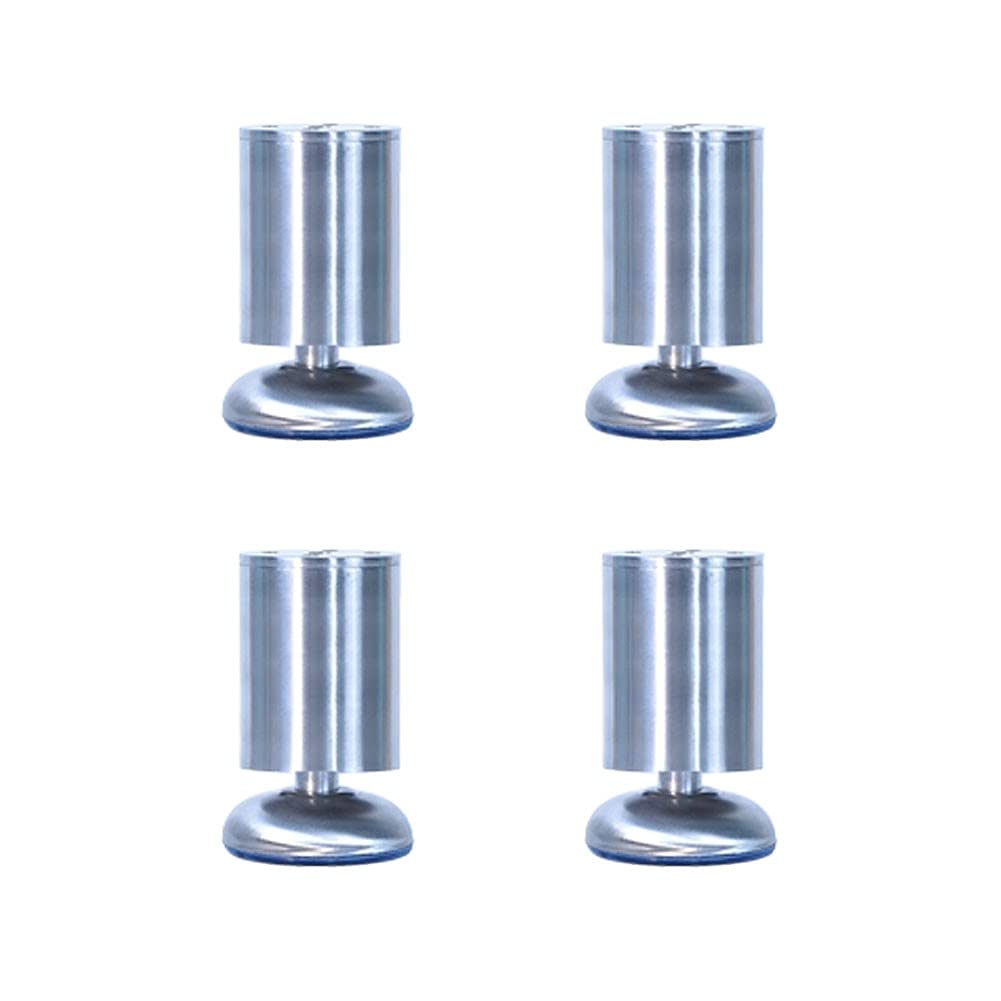 4 pz Piedini per Mobili, Gambe di Ricambio per Mobili in Acciaio Inox, Altezza Regolabile Piedini di Supporto per Mobili della Cucina, Altezza Regolabile 0-16mm(Size:10cm)