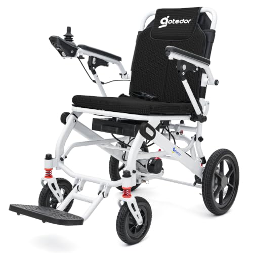 Image of Aotedor Electric Wheelchair for Adults,39 lbs Lightweight Foldable Power Wheelchair, Airline Approved,15 Miles Travel Range, 400W Brushless Motor, Portable Mobility Chair for Seniors