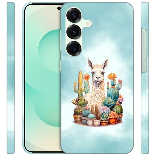 Coque iPhone 16e évitez les rayures avec cet étui rigide mince motif lama blanc