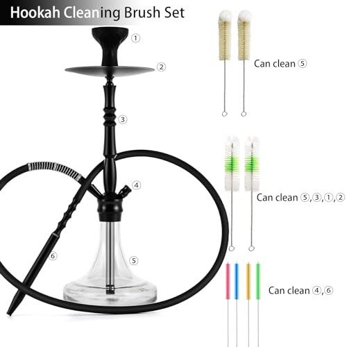 Vovcamls HOOKAH CLEANING KIT Straw Pipe Cleaning Kit With 8 Brushes Premium Hookah Accessories For Shisha Cleaning,Colorful Cleaning Brush Set For Water Bottle,Teapot,Narrow Neck Glass Containers thumb #2