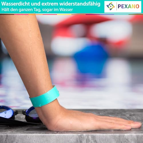 Eintrittsbänder 1000 Stück Einlassbändchen Wasserdichte Eintritt Festival Bänder Party Event Vip Bändchen Kinder Erwachsene Papier Armbänder Einlass Vip Bänder Wristbands ✯LEBENSLANGE GARANTIE✯