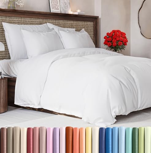 Duvet Cover King Size Set - Extra Soft King Size Duvet Cover 104 x 90 with 2 Pillow Shams - Hotel...
