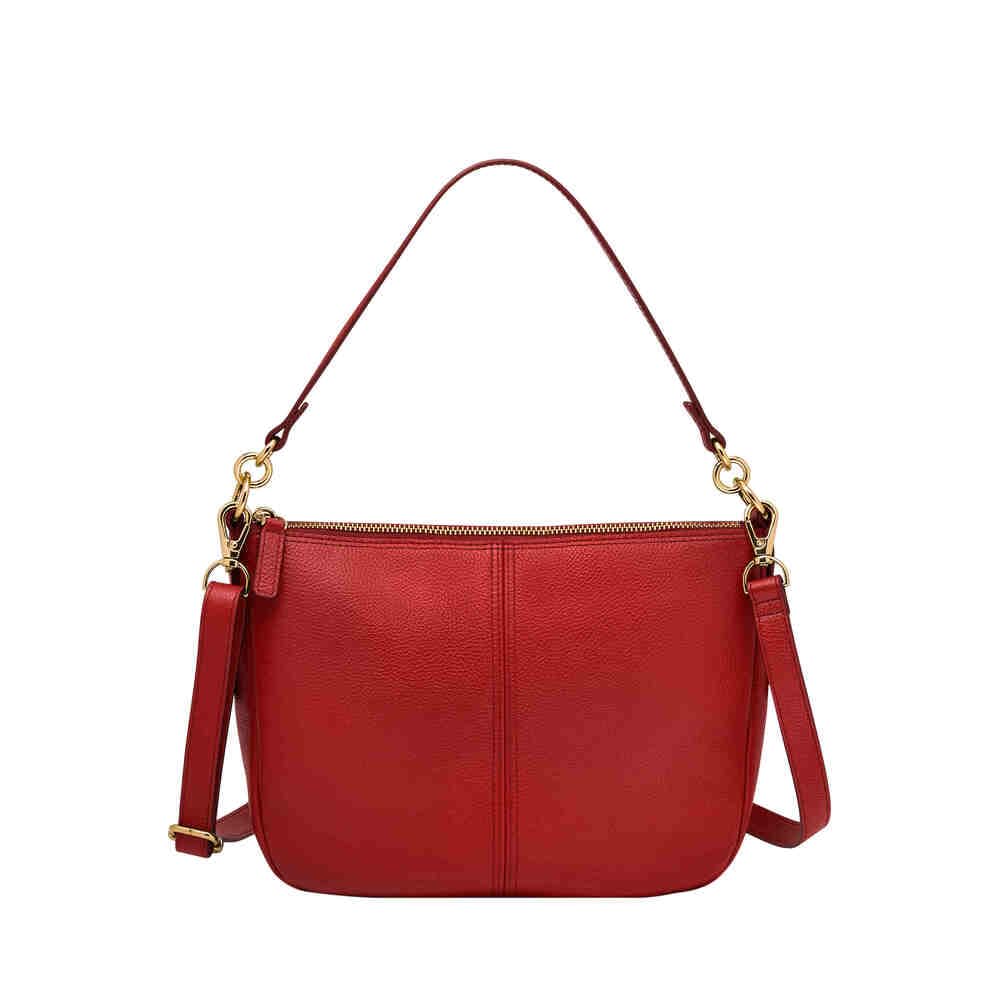 Fossil Jolie Red Leather Crossbody bag for Women