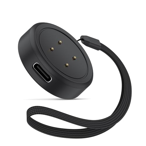 For Google Pixel Watch 3/3 XL/Pixel Watch 2 用 磁気 USB C充電器 分割タイプ 高耐久 軽量 小さい 持ち運び便利(ブラック)