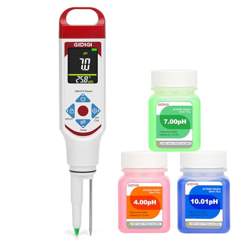 pH-mètre pour fermentation alimentaire, testeur de pH à sonde avec écran couleur (avec...