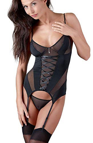 Basque Riana Noir Cottelli Collection en taille XL pour femme