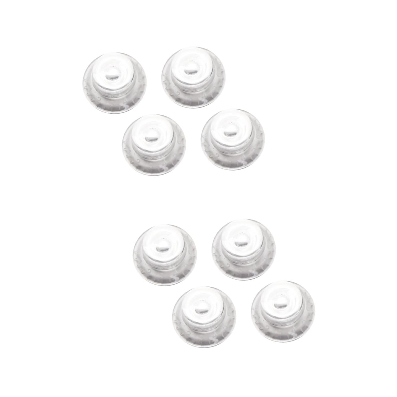 FAVOMOTO 8 Pcs Replacement Electric Guitar Knobs Volume Tone Control Set Plastic Material Sleek Design
