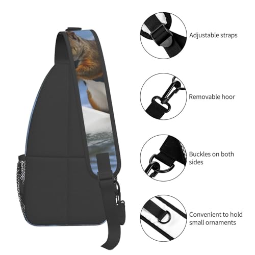 Bolso tipo bandolera cruzado negro para adultos miniatura 5