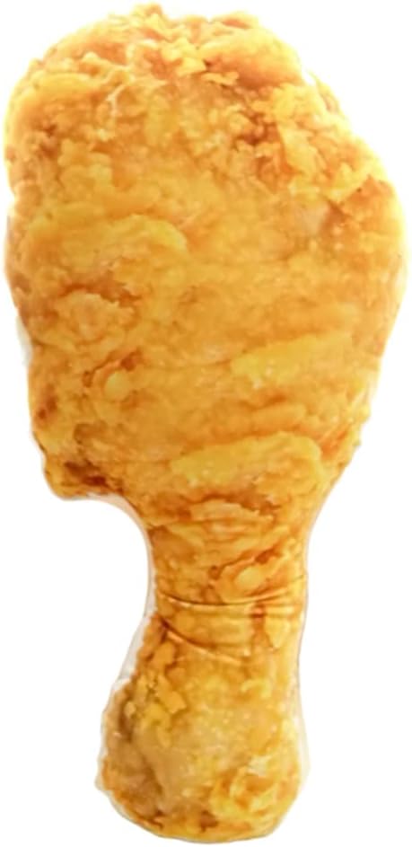 JIANEEXSQ Creative 3D Simulation Fried Chicken Leg Pillow Soft Lumbar Back Cushion Home Decoration Novelty Throw Pillows Birthday Gifts 25.5"X13.7"